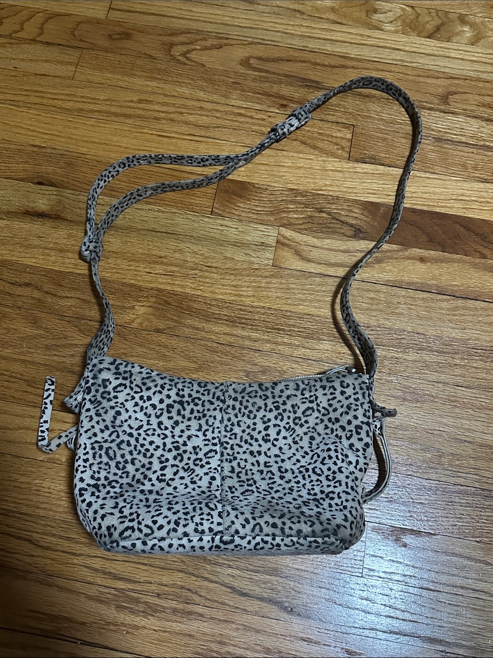 HOBO Beige cheeta Print Crossbody Bag